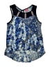 Pinky 100% Rayon Blue Sleeveless Blouse Size 16 - photo 1