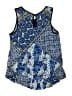 Pinky 100% Rayon Blue Sleeveless Blouse Size 16 - photo 2