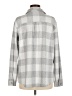 Member's Mark Checkered-gingham Gray Long Sleeve Blouse Size M - photo 2