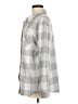 Member's Mark Checkered-gingham Gray Long Sleeve Blouse Size M - photo 5
