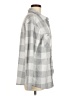 Member's Mark Checkered-gingham Gray Long Sleeve Blouse Size M - photo 4