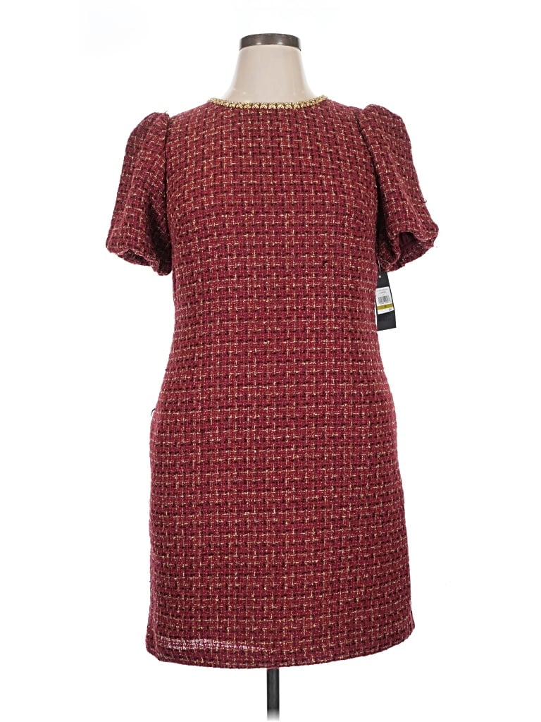 Pre-owned Jessica Howard Casual Dress In Burgundy