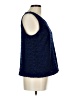 Chaus 100% Polyester Blue Sleeveless Blouse Size L - photo 4