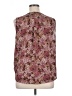 Halogen 100% Polyester Floral Burgundy Sleeveless Blouse Size XL - photo 2