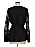 Ann Taylor 100% Polyester Black Long Sleeve Blouse Size L - photo 2