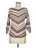 Chico's Chevron-herringbone Brown Tan Pullover Sweater Size M (estimated) - photo 1