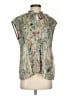 Chenault Green Short Sleeve Blouse Size S - photo 1