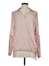 Ruff Hewn 100% Polyester Pink Long Sleeve Blouse Size M - photo 1