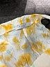 Studio 1886 100% Polyester Floral Yellow Short Sleeve Blouse Size 2X - photo 4