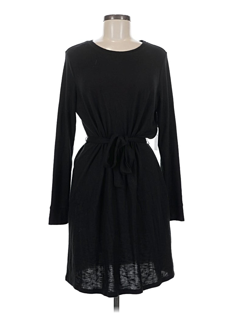 Pre-owned Time And Tru Casual Dress In Black