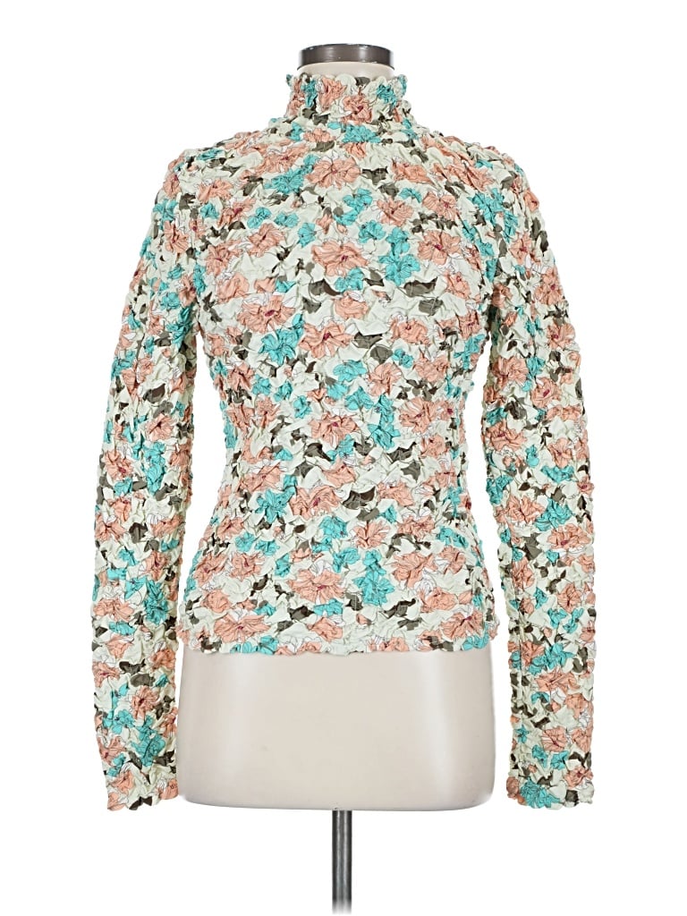 Pre-owned Dolan Long Sleeve Blouse In Blue