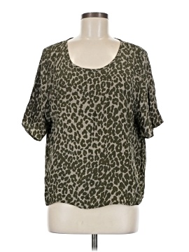Eight Sixty Short Sleeve Silk Top