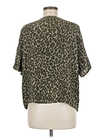 Eight Sixty Short Sleeve Silk Top (view 2)