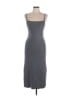 Zara Solid Gray Casual Dress Size L - photo 1