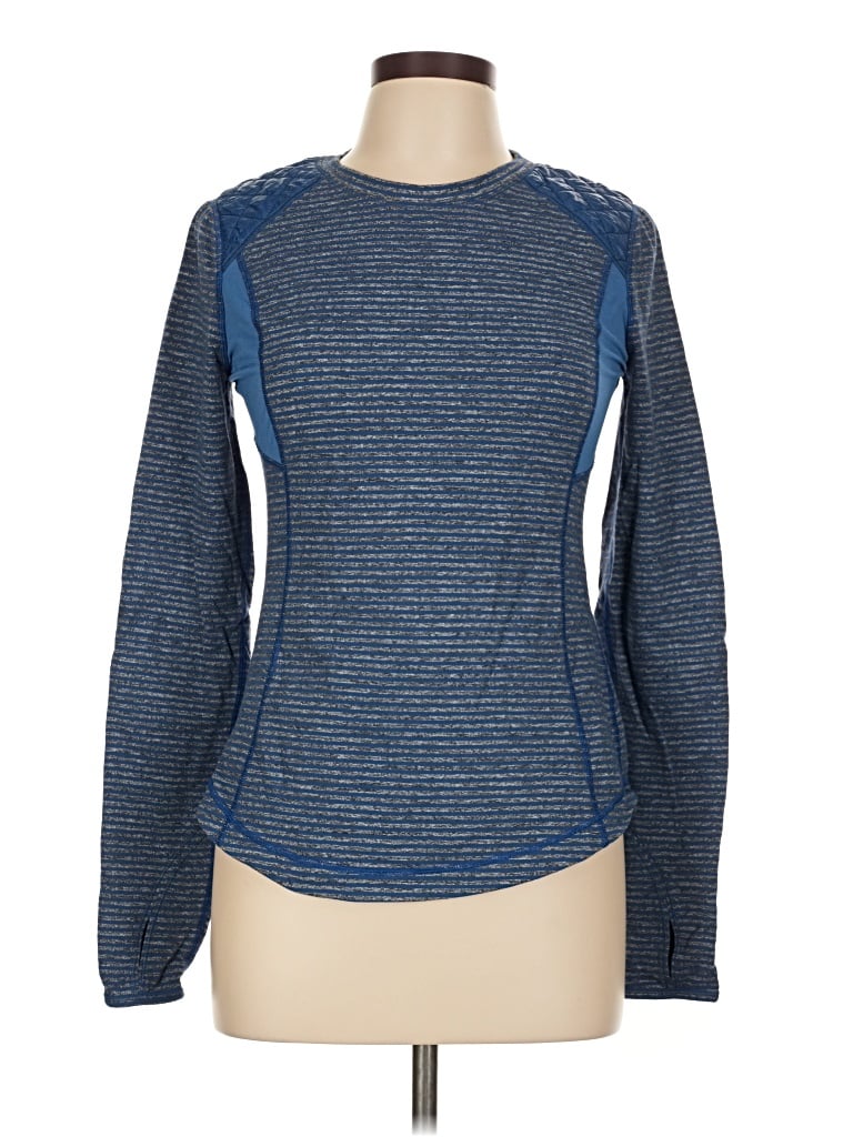 Pre-owned Lululemon Athletica Long Sleeve T-shirt In Blue
