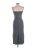 Zara Solid Gray Casual Dress Size L - photo 2