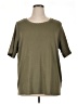 Quacker Factory Green Short Sleeve Top Size 1X - photo 1