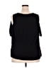 Kaari Blue 100% Polyester Black Short Sleeve Blouse Size 2X - photo 2
