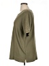Quacker Factory Green Short Sleeve Top Size 1X - photo 5