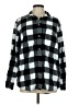 Eddie Bauer Checkered-gingham Black Poncho Size M - photo 1