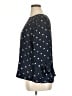 Classic 100% Polyester Polka Dots Black Blue 3/4 Sleeve Blouse Size UK 18 / US 14 - photo 5