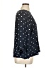 Classic 100% Polyester Polka Dots Black Blue 3/4 Sleeve Blouse Size UK 18 / US 14 - photo 4