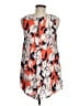 W5 100% Polyester Orange White Sleeveless Blouse Size M - photo 2