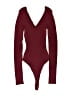 iris 100% Polyester Burgundy Bodysuit Size L - photo 1