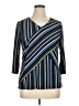 Dana Buchman Blue 3/4 Sleeve Blouse Size XL (petite) - photo 1