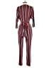 Express Stripes Red Jumpsuit Size S - photo 2