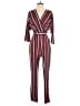 Express Stripes Red Jumpsuit Size S - photo 1