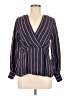 Topshop Blue Long Sleeve Blouse Size 6 - photo 1