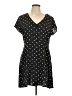 ABound 100% Rayon Polka Dots Black Casual Dress Size L - photo 1