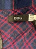 BDG 100% Cotton Plaid Blue Long Sleeve Button-Down Shirt Size M - photo 7