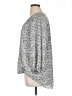 Max Studio 100% Polyester Print Multi Color Gray 3/4 Sleeve Blouse Size 1X - photo 5