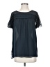 Max Studio 100% Polyester Blue Short Sleeve Blouse Size S - photo 1