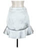 H&M 100% Polyester Metallic Silver Formal Skirt Size 8 - photo 2