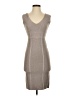 BCBGMAXAZRIA Metallic Gray Cocktail Dress Size S - photo 1