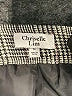 Chriselle Lim 100% Polyester Houndstooth Gray Formal Skirt Size M - photo 4