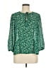 Fun2Fun 100% Polyester Green 3/4 Sleeve Blouse Size M - photo 1