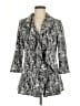 Calvin Klein Paisley Silver Blazer Size 8 - photo 1