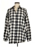 C'isa Plaid Gray Long Sleeve Button-Down Shirt Size M - photo 1