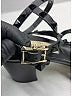 Valentino Black Leather Rockstud Sandals Size EU 35 - photo 5