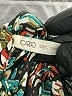 Cato 100% Polyester Teal Orange 3/4 Sleeve Blouse Size L - photo 7