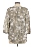 Fred David Silver 3/4 Sleeve Blouse Size M - photo 2