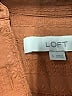 Ann Taylor LOFT Orange Brown 3/4 Sleeve Button-Down Shirt Size S - photo 7