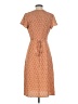 Leith 100% Polyester Polka Dots Orange Casual Dress Size XXS - photo 2
