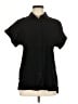 Unbranded Solid Black Short Sleeve Blouse Size M - photo 1