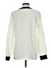 Unbranded 100% Polyester Color Block Ivory Long Sleeve Blouse Size M - photo 2