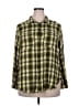 Cato 100% Rayon Plaid Green 3/4 Sleeve Button-Down Shirt Size 18 - 20 - photo 1